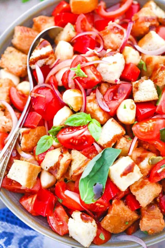 easy homemade panzanella salad