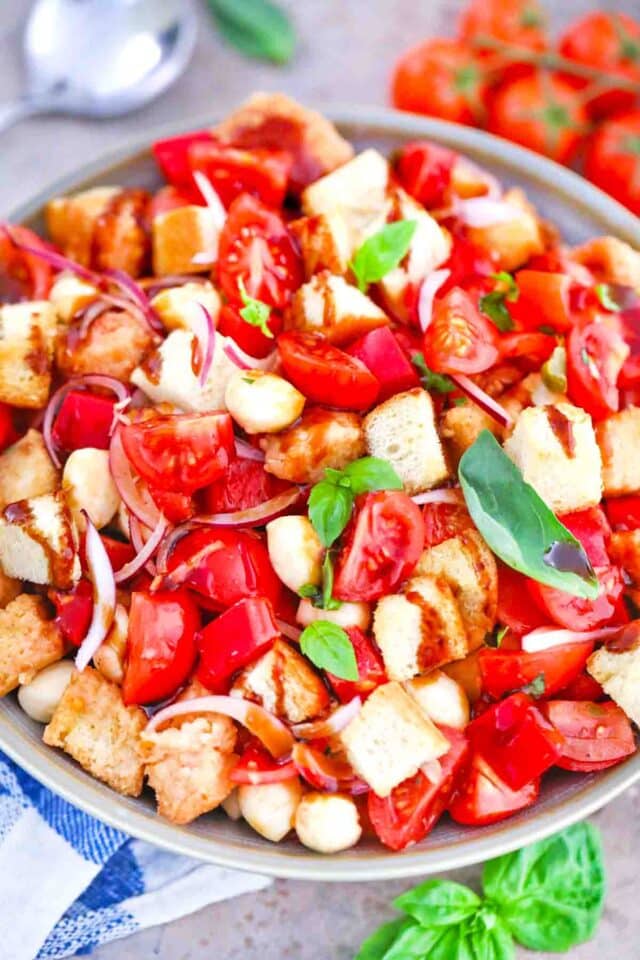 easy panzanella salad