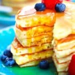 easy fluffy lemon ricotta pancakes