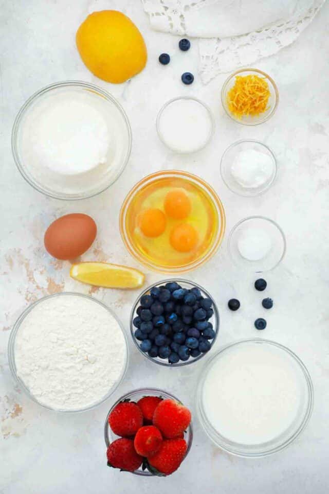 easy lemon ricotta pancakes ingredients