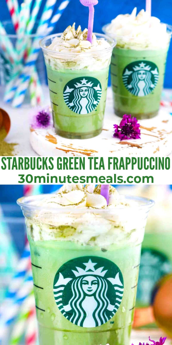 easy starbucks green tea frappuccino pin
