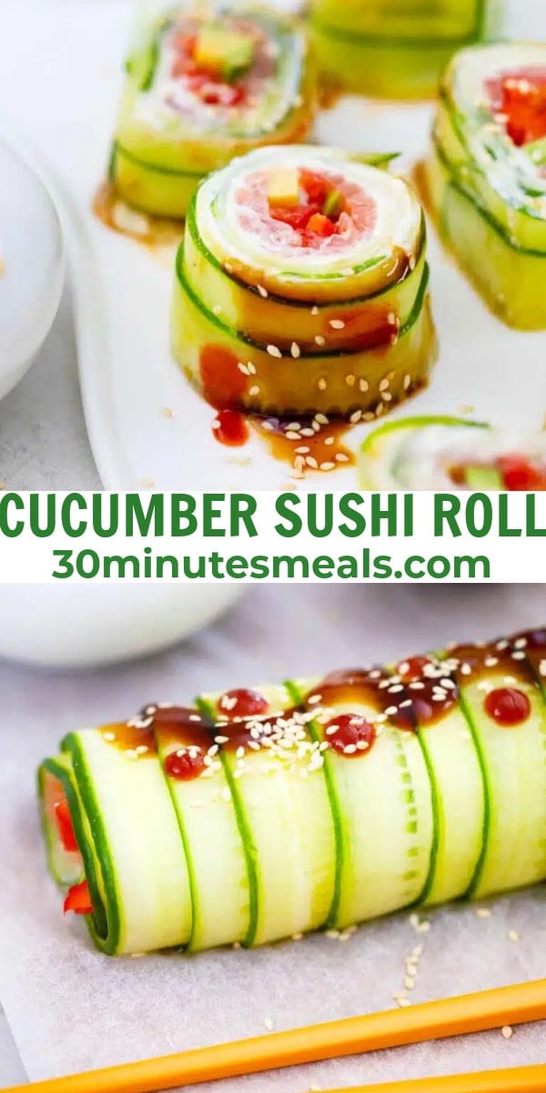 easy  cucumber sushi roll pin