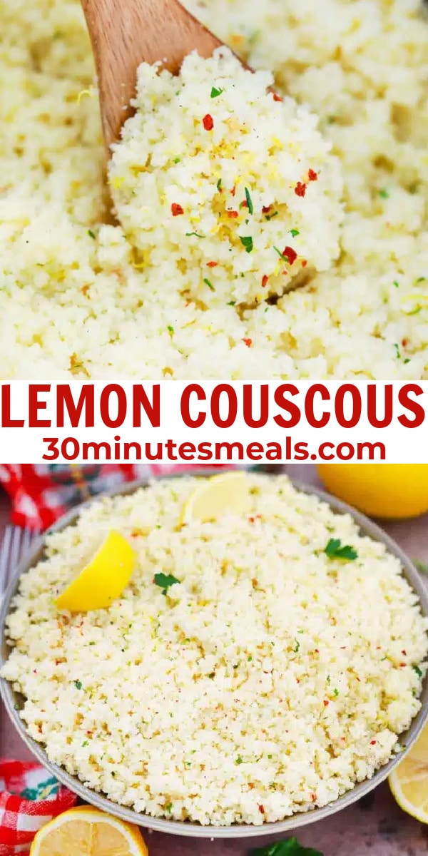 easy lemon couscous pin