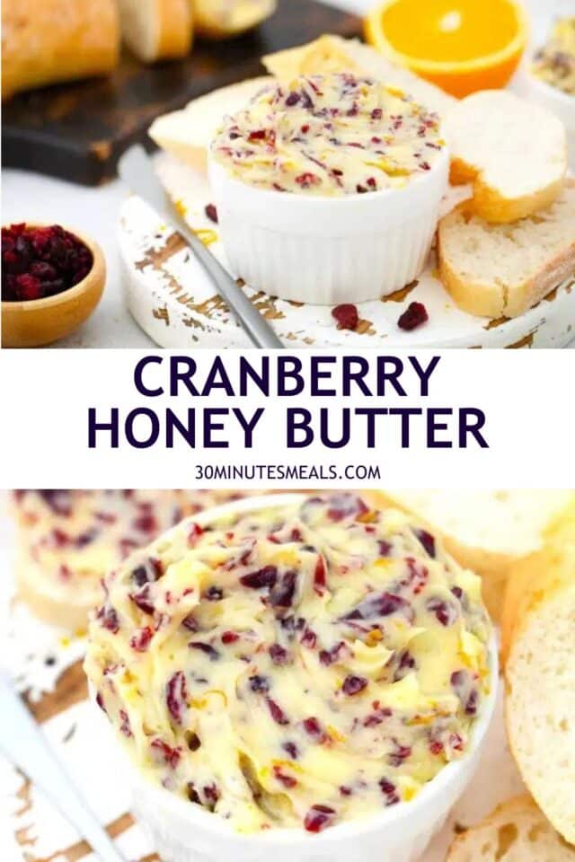 easy cranberry honey butter pin